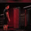 Athlete standing in front of the ZenGlow FIGHTER Pro recovery panel